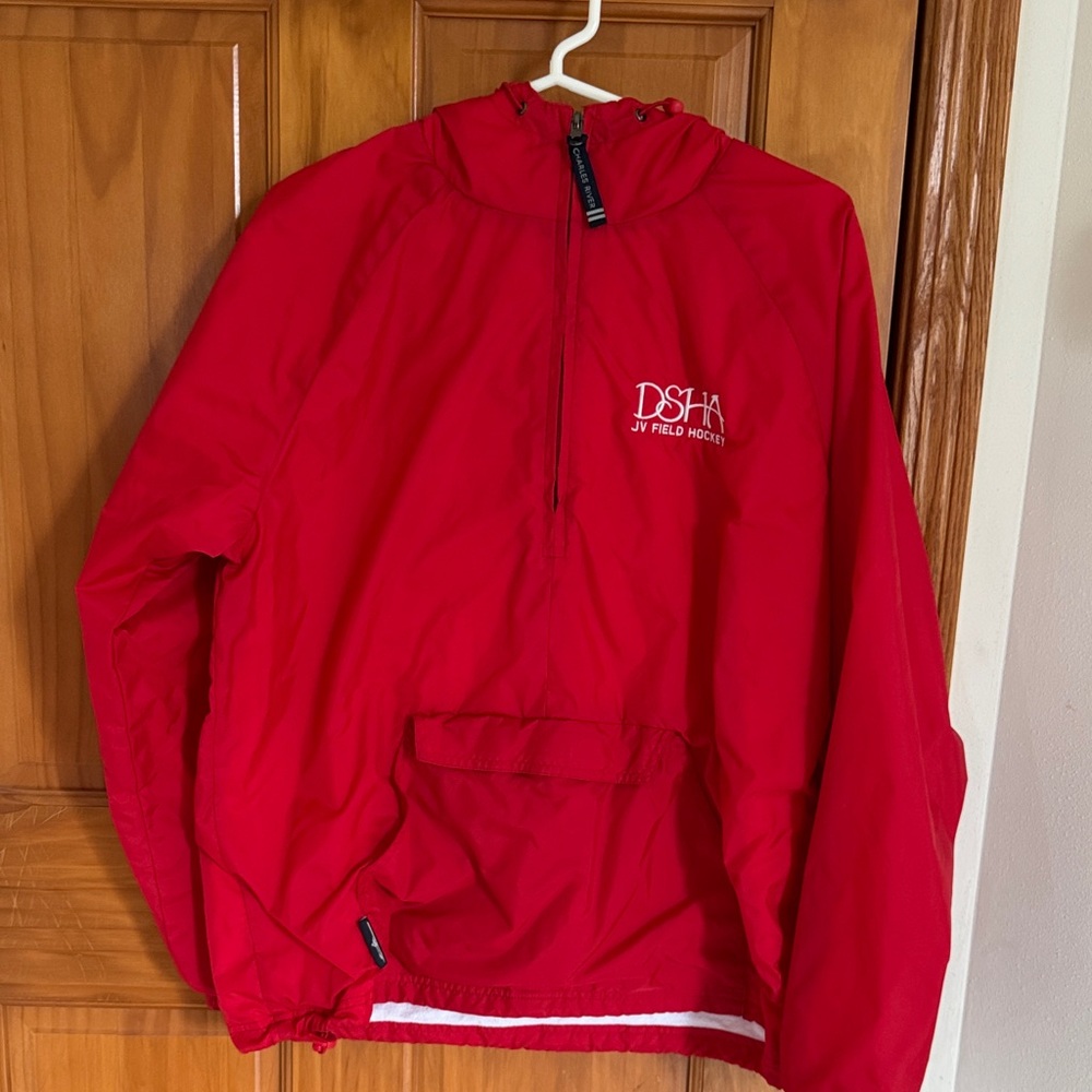 Charles River Apparel Red Windbreaker